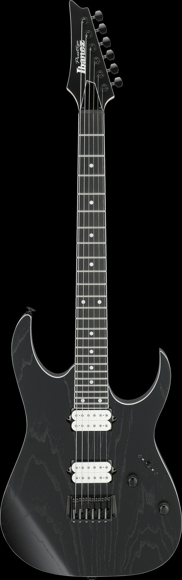 IBANEZ Prestige RGR Electric Guitar 6-String - Weatherd Black + Case M20RG