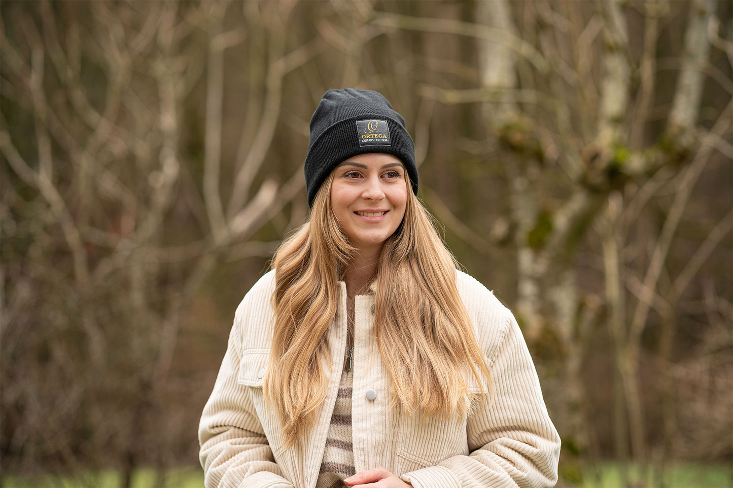 ORTEGA Beanie mit Ortega Logo - schwarz