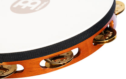 MEINL Percussion Traditional Wood Series Headed Tambourine - 10"