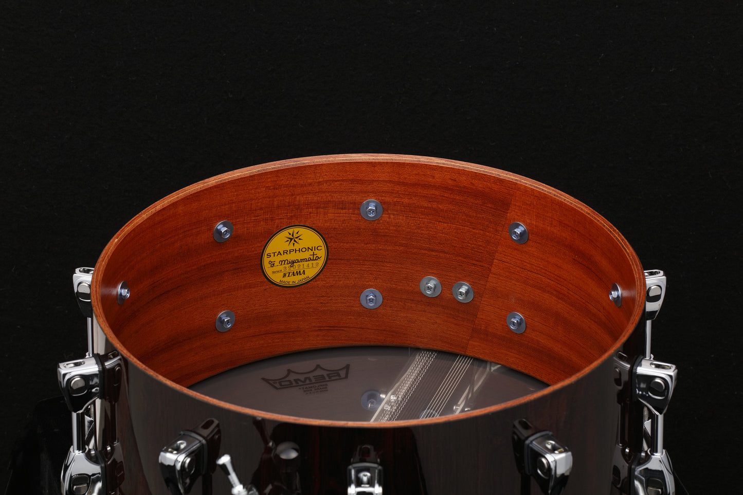 TAMA STARPHONIC Bubinga Bravura Concert Snaredrum 14" x 6" - Gloss Natural Cordia