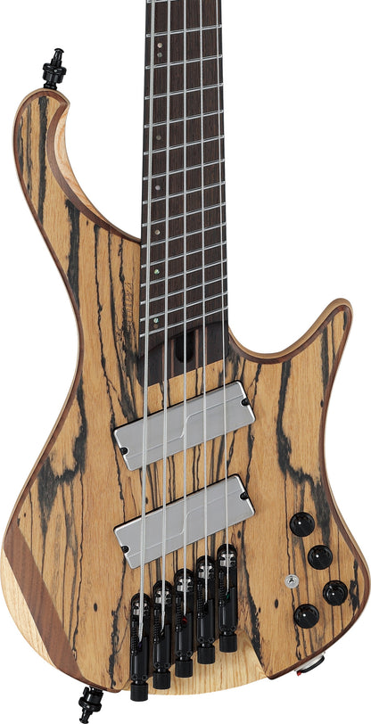 IBANEZ Bass Workshop EHB Electric Bass 5-String Multi Scale - Natural Flat + Gig Bag
