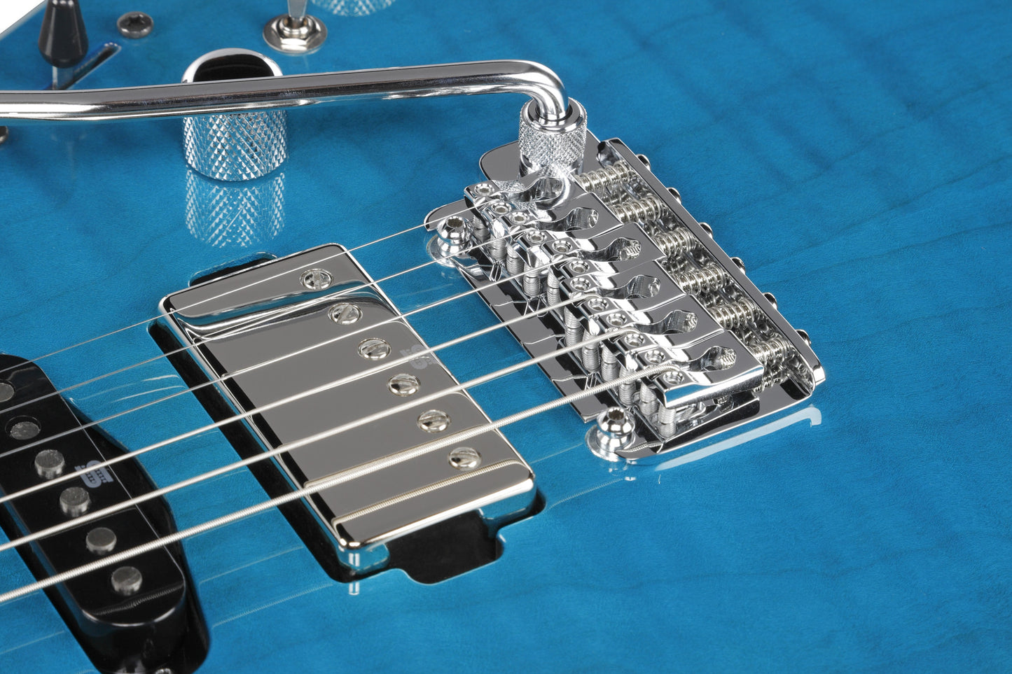 IBANEZ Martin Miller Signature E-Gitarre 6-String - Transparent Aqua Blue + Koffer