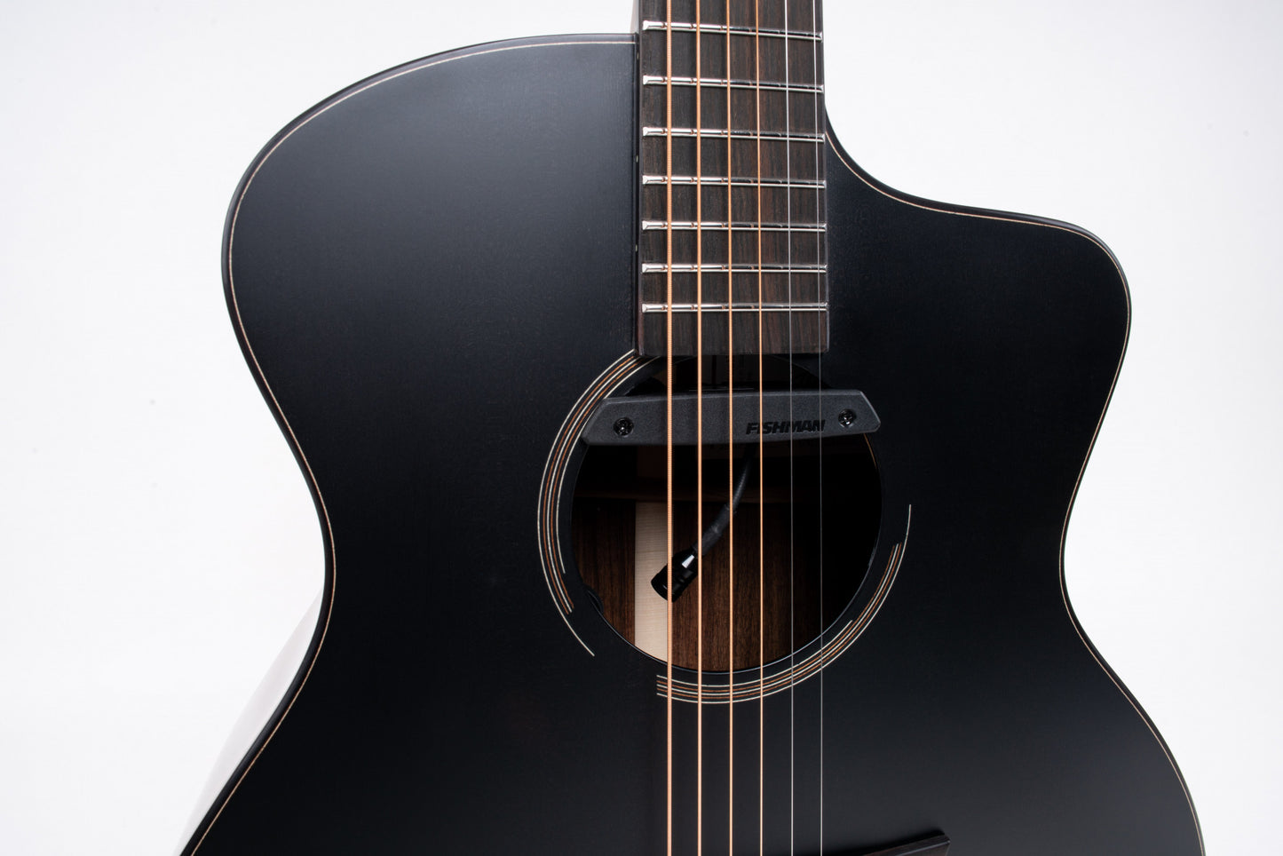IBANEZ Jon Gomm Signature Acoustic Guitar 6-String - Black Satin Top / Natural High Gloss Back and Sides + Case