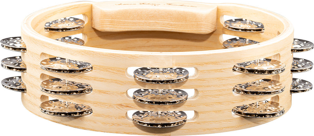 MEINL Percussion Artisan Edition Series Triple-Row Wood Tambourine - 8"
