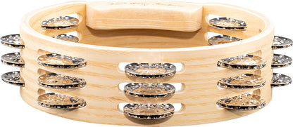 MEINL Percussion Artisan Edition Series Triple-Row Wood Tambourine - 8"