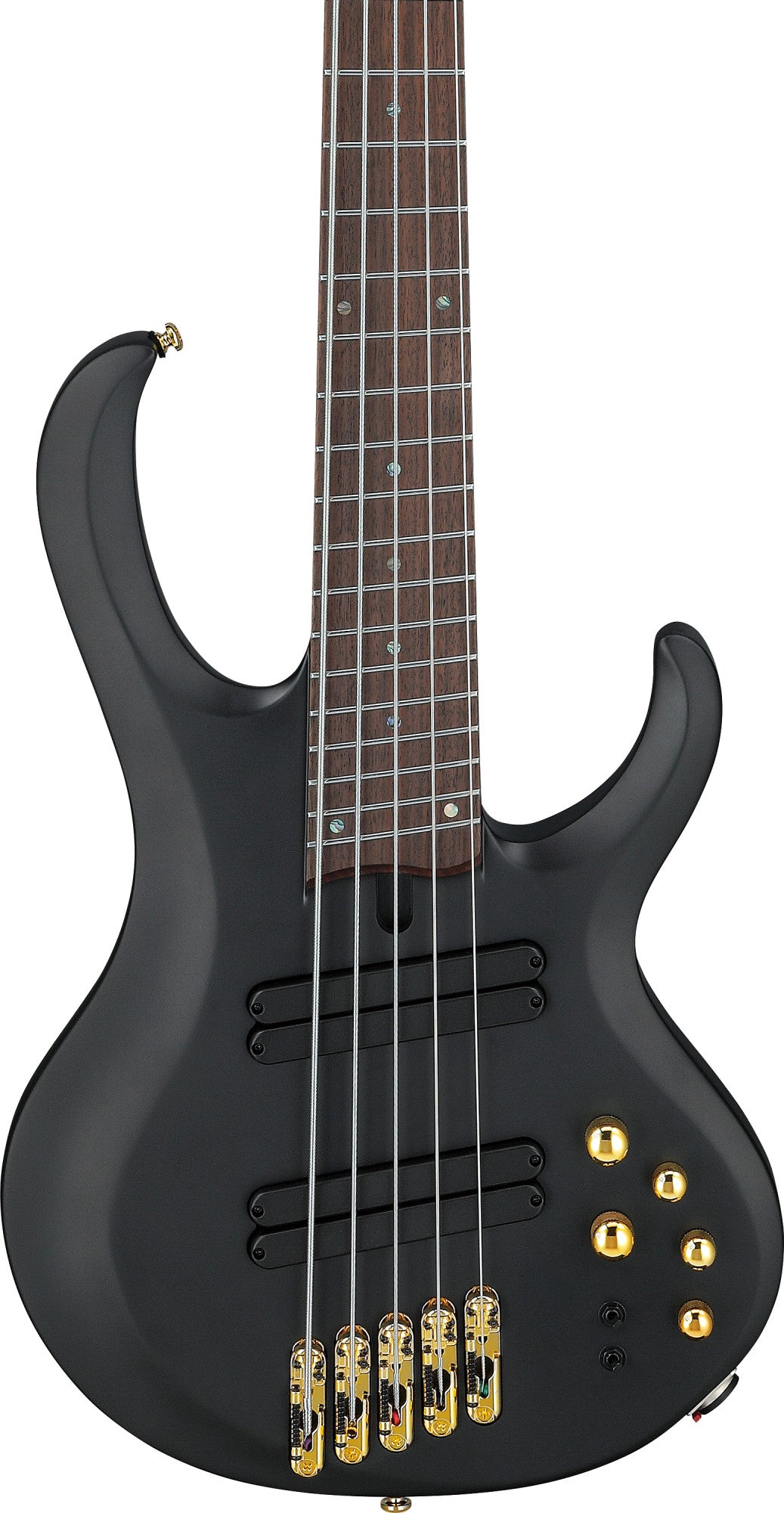 IBANEZ Bass Workshop BTB E-Bass 5-String Multiscale - Black Flat Light-Angled