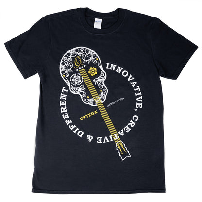 ORTEGA T-Shirt "Skull" - Black Size S