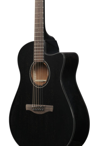 IBANEZ Advanced Acoustic AAM Akustikgitarre 6-String - Rustic Black High Gloss