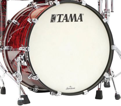 TAMA Starclassic Maple Duracover Wrap Bass Drum 22" x 18" - Red Oyster/Chrome HW/without Mount