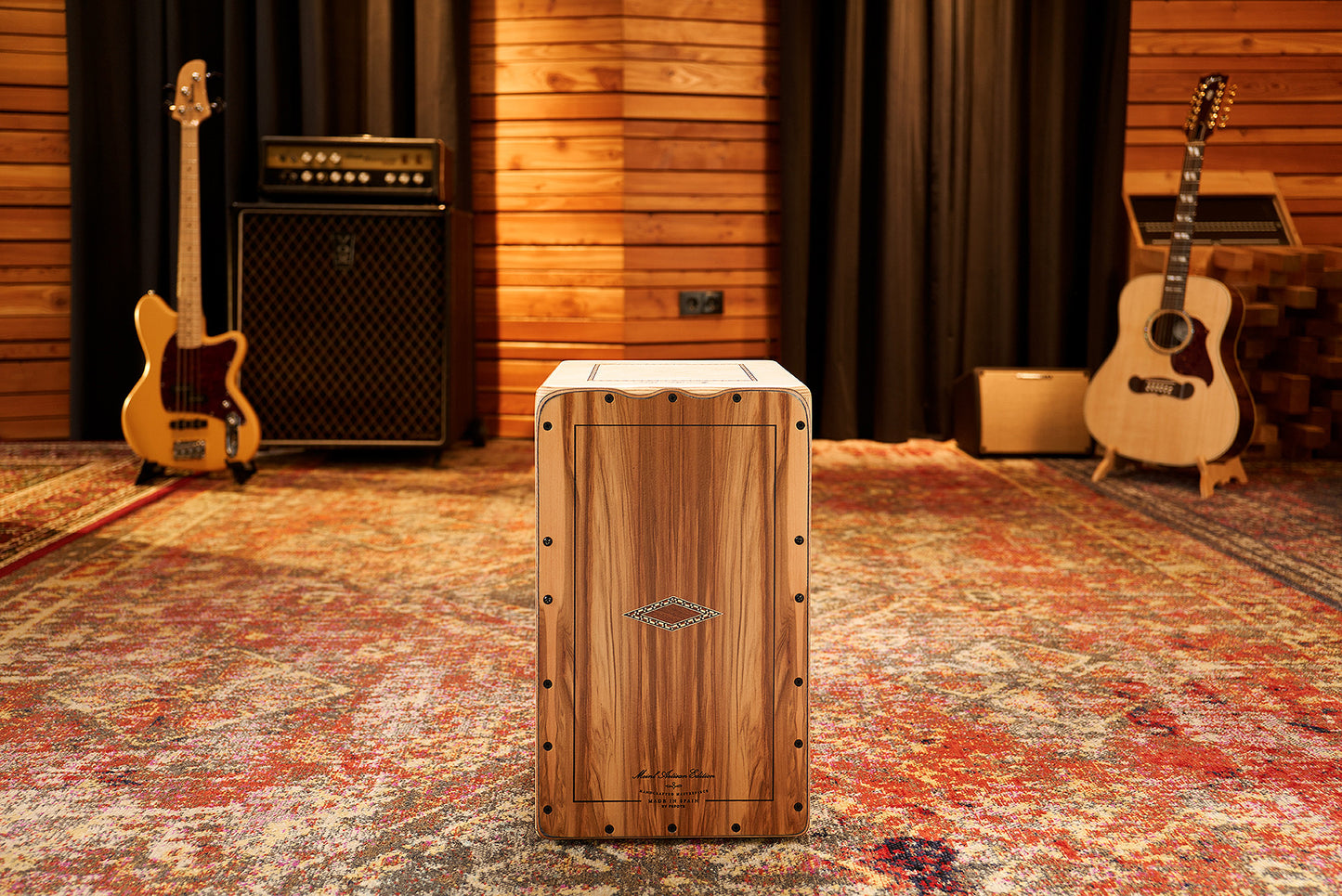MEINL Percussion Artisan Edition Series String Cajon Seguiriya Line - Indian Heartwood