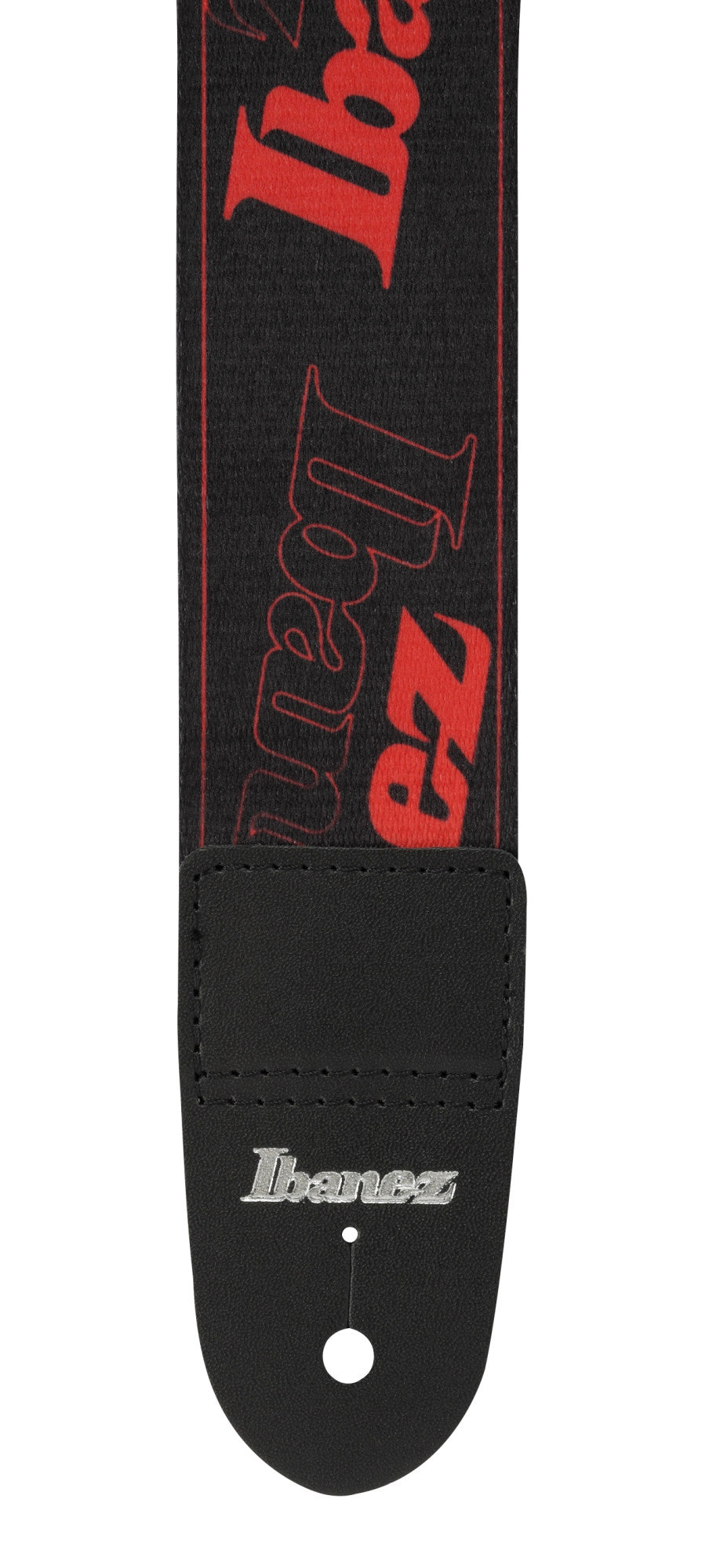 IBANEZ Design Strap - Black/Red Logos