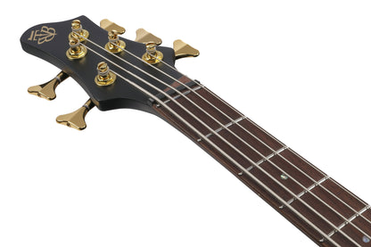 IBANEZ Bass Workshop BTB E-Bass 5-String Multiscale - Black Flat Light-Angled