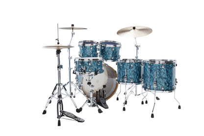 TAMA Starclassic Walnut/Birch Duracover Wrap Shell Kit 5 teilig - Turquoise Pearl/Chrom HW