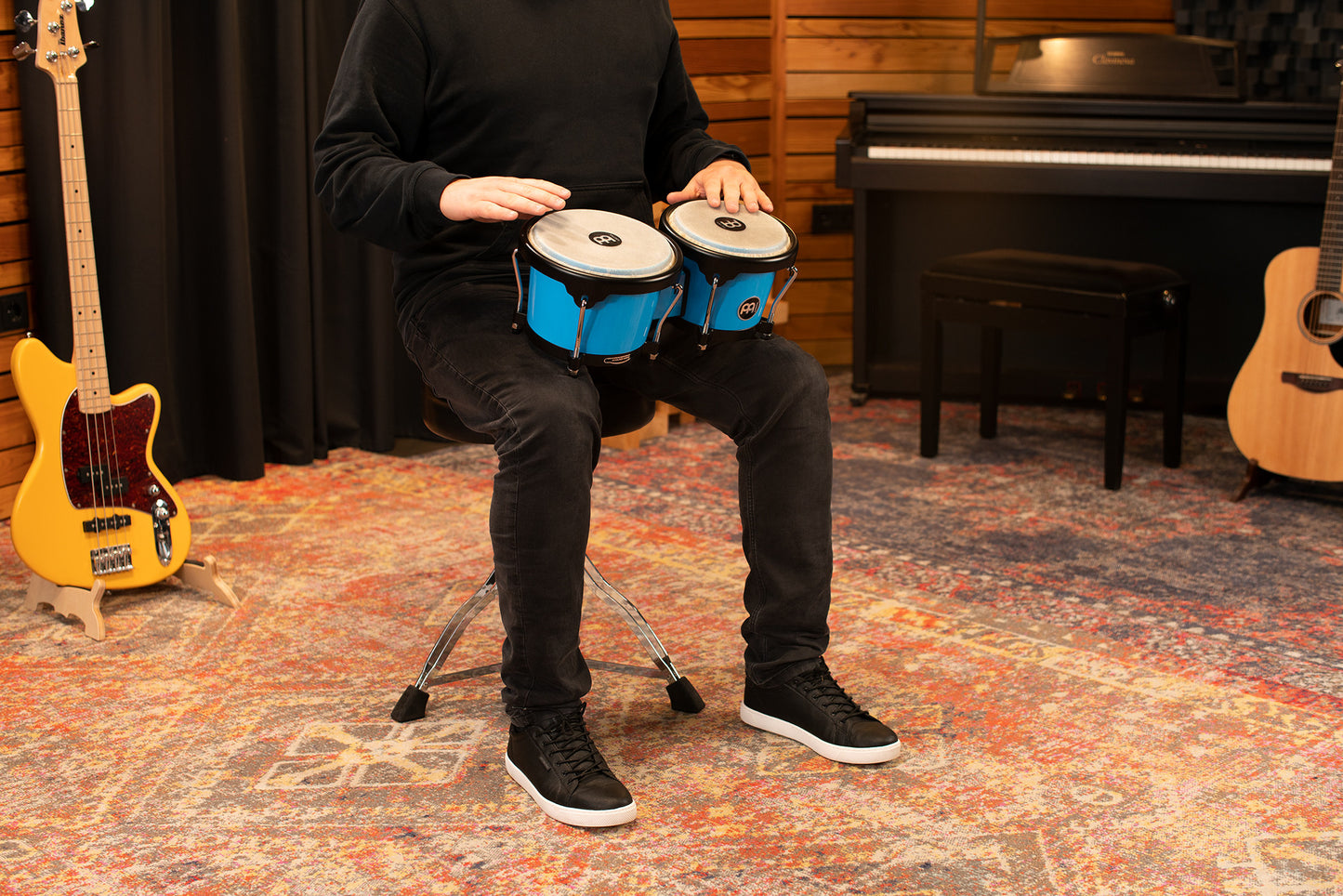 MEINL Percussion Journey Series Bongo 6 1/2" Macho & 7 1/2" Hembra - Glacier Blue