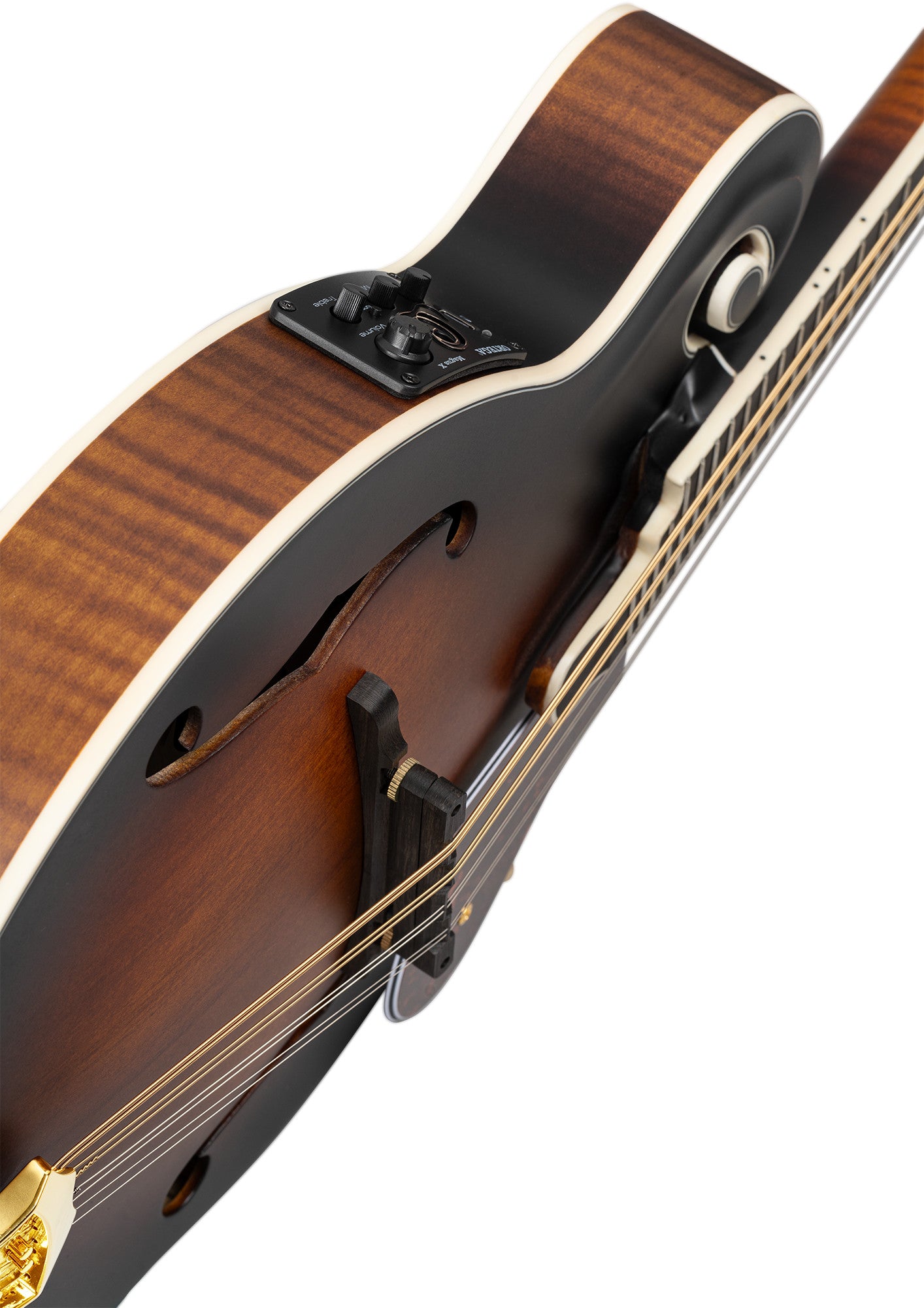 ORTEGA F-Style Serie Mandolin 8 String - Solid Spruce / Solid Flamed Antique Violin Oil + Bag