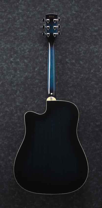 IBANEZ PF Performance Acoustic Guitar 6-String - Transparent Blue Sunburst