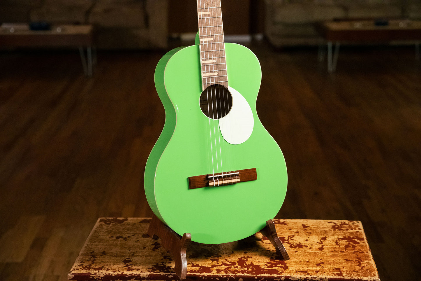 ORTEGA Gaucho Series Acoustic Guitar 6 String - Green Apple + Bag