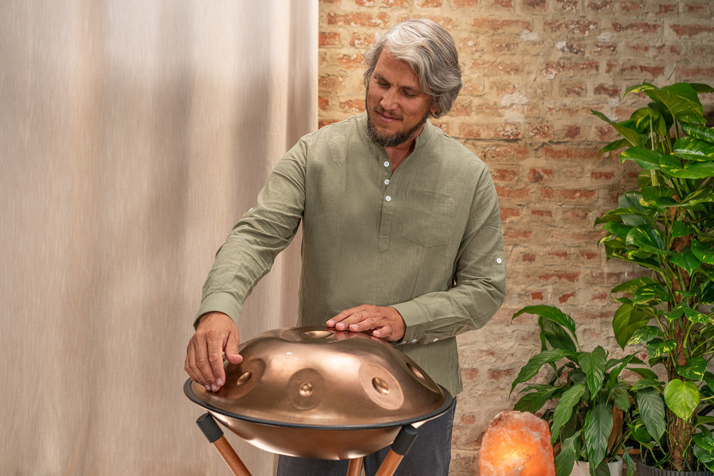 MEINL Sonic Energy Sensory Handpan, Stainless Steel, F Pygmy, 11 Notes, 440 Hz, Vintage copper