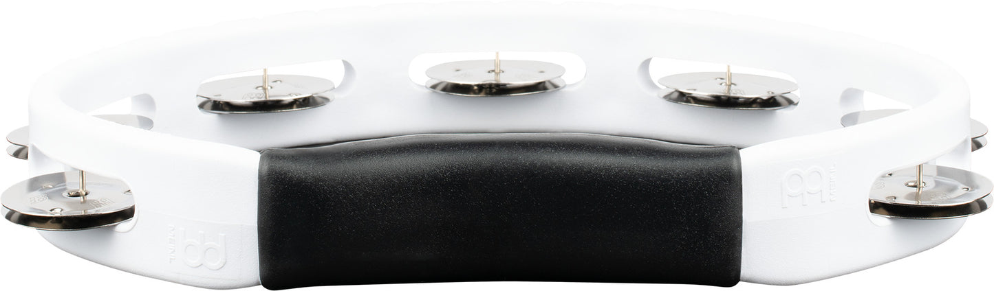 MEINL Percussion Headliner® Series Molded ABS Single-Row Tambourine - White