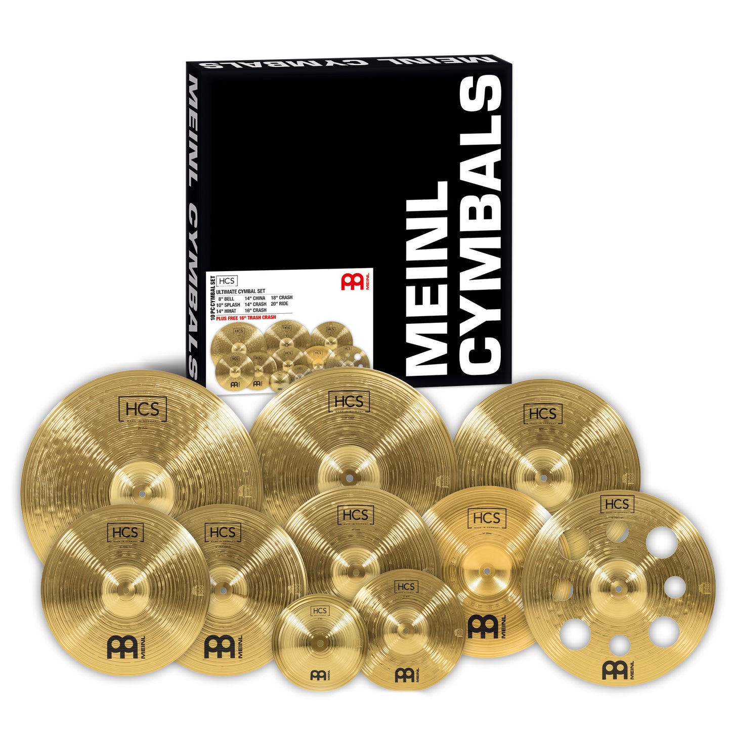 MEINL Cymbals HCS Beckenset - Inhalt: 9 Becken