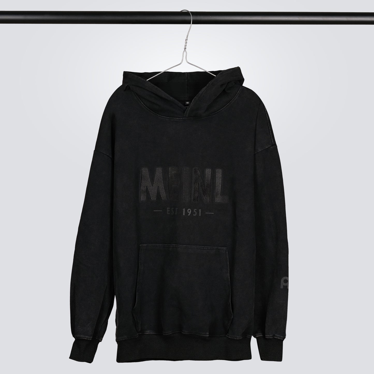 MEINL Cymbals Oversized Hoodie Vintage Logo Denim Gray - Größe S