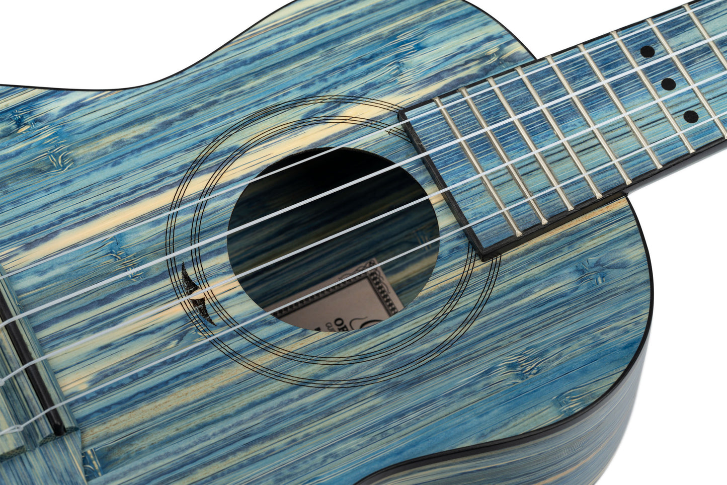 ORTEGA Bamboo Serie Konzert Ukulele 4 String - Solid Bamboo Stonewashed + Bag