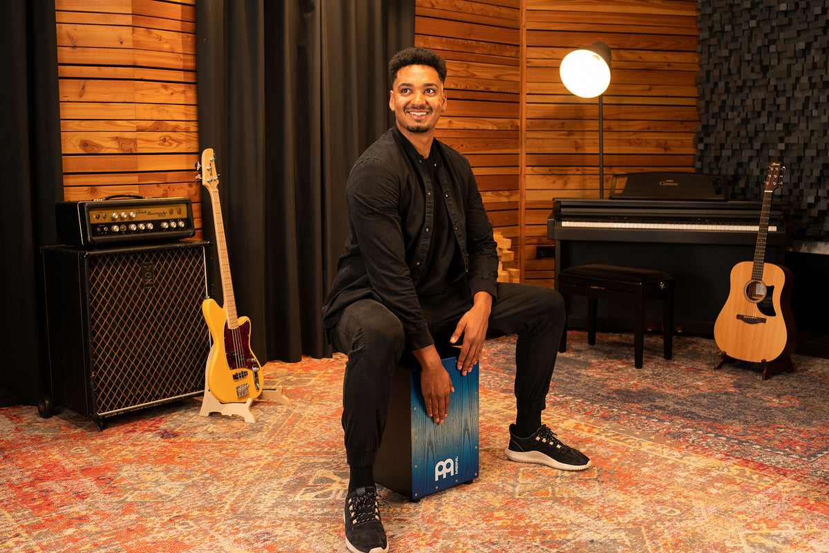 MEINL Percussion Headliner® Series Snare Cajon - Pacific Blue Fade