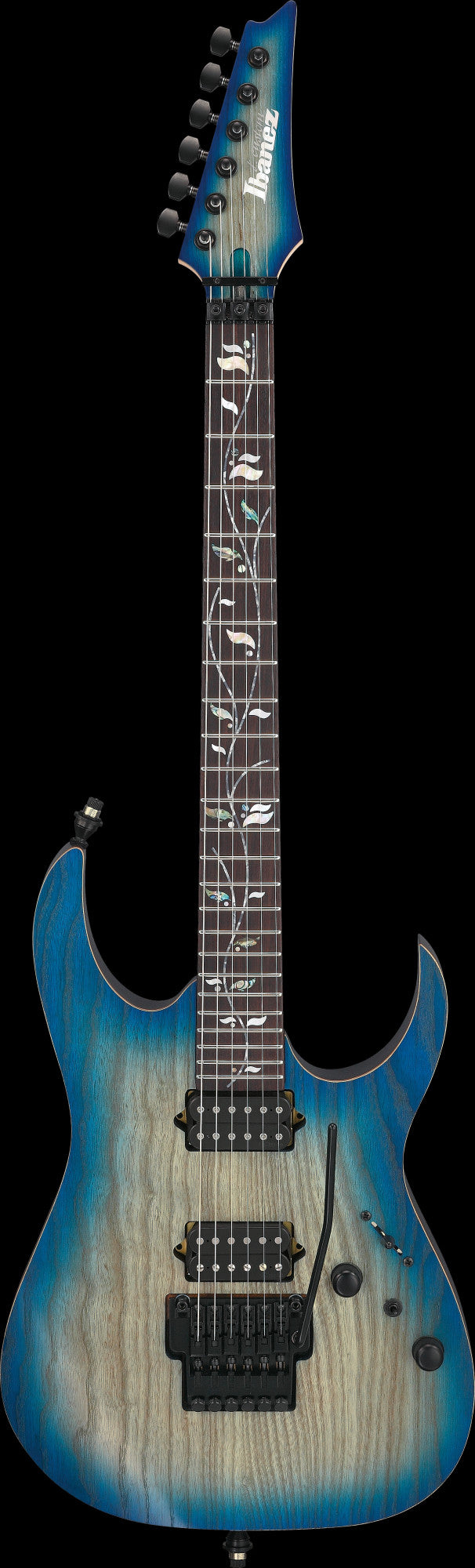 IBANEZ j.custom RG E-Gitarre 6-String - Ghost Fleet Blue Burst + Koffer