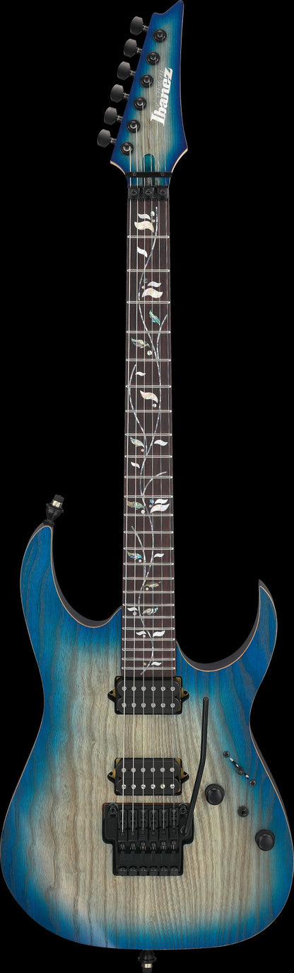 IBANEZ j.custom RG E-Gitarre 6-String - Ghost Fleet Blue Burst + Koffer