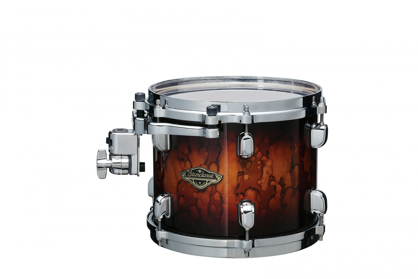 TAMA Starclassic Walnut/Birch Lacquer Rack Tom 10" x 8" - Molten Brown Burst/Chrom HW