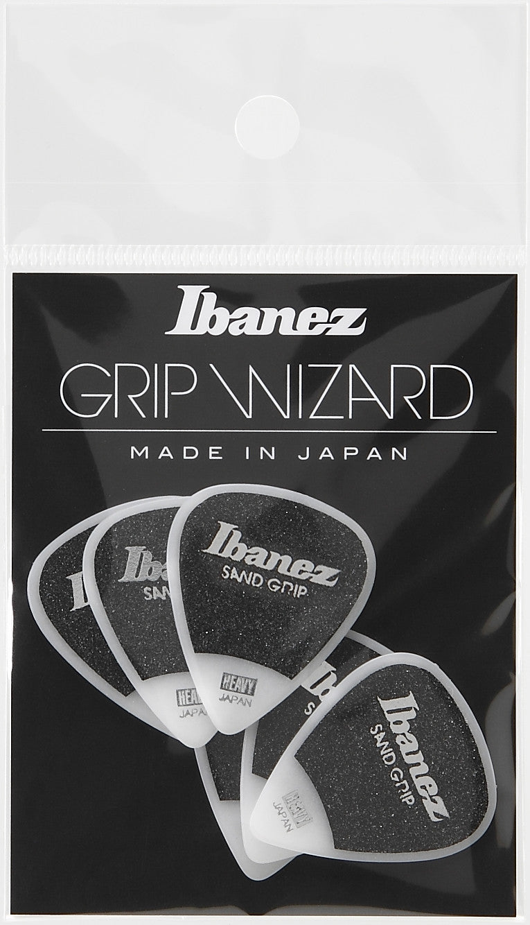 IBANEZ Grip Wizard Series Sand Grip Flat Pick - 6er Pack
