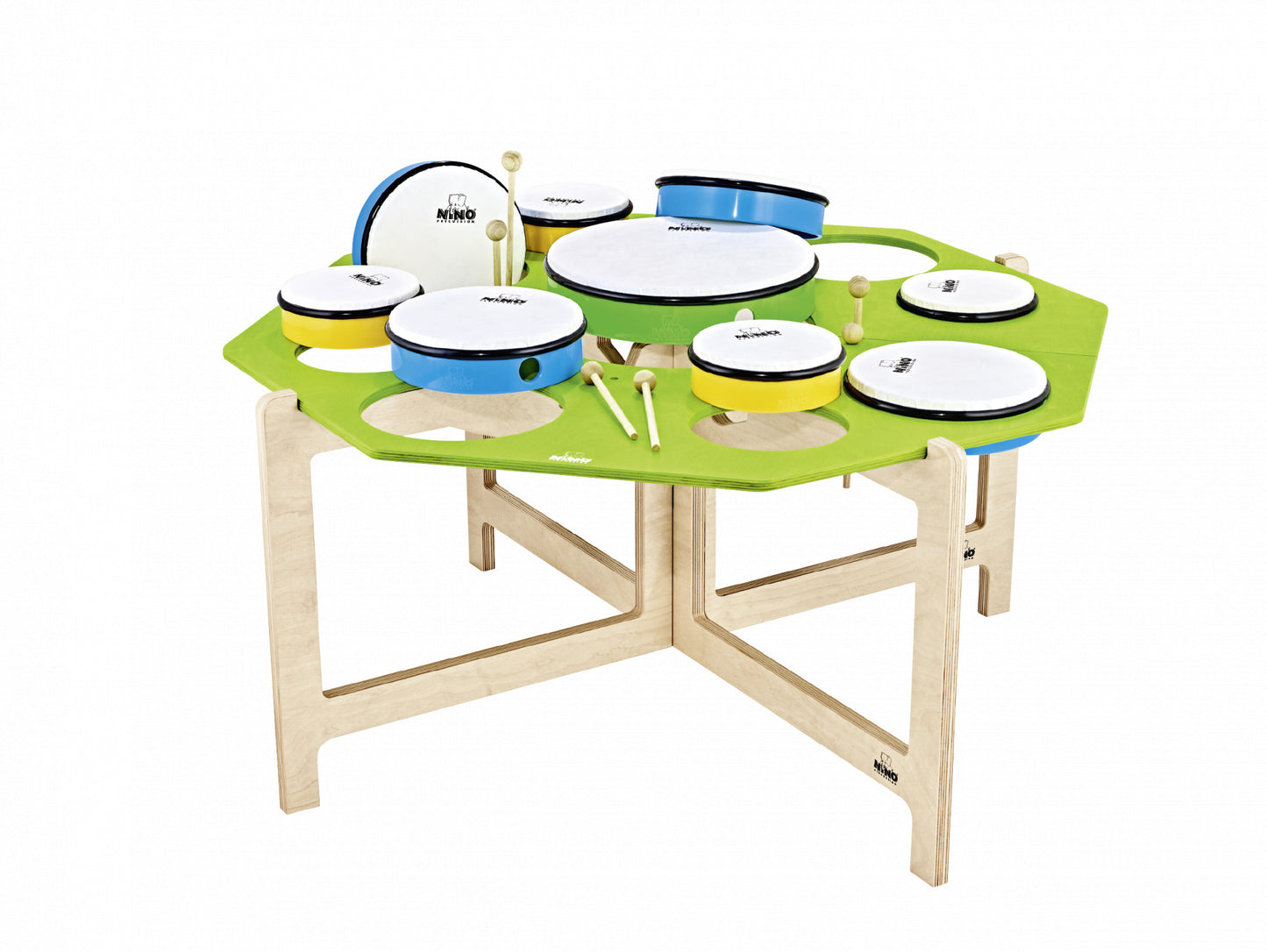 NINO Percussion Hand Drum Set - 9 teilig