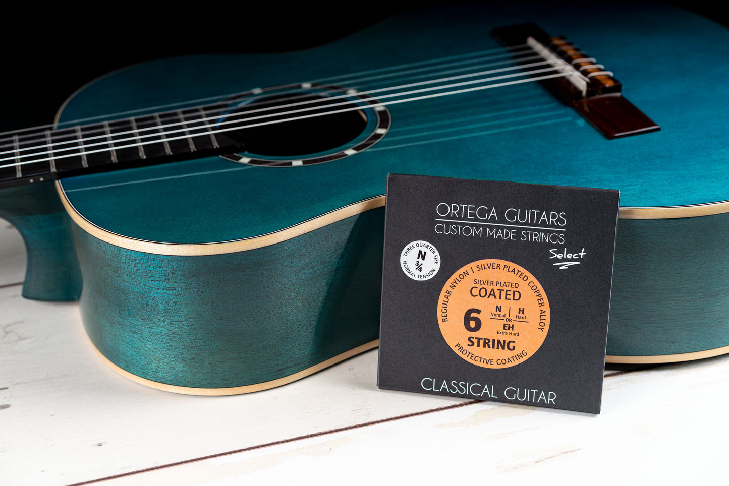 ORTEGA Custom Made Strings Select 3/4 Scale - Classical Guitar 6 String