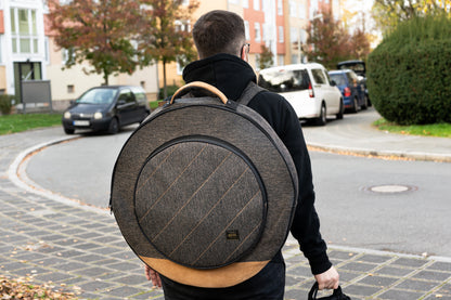 MEINL Cymbals Classic Woven Cymbal Bag - 22” Mocha Tweed