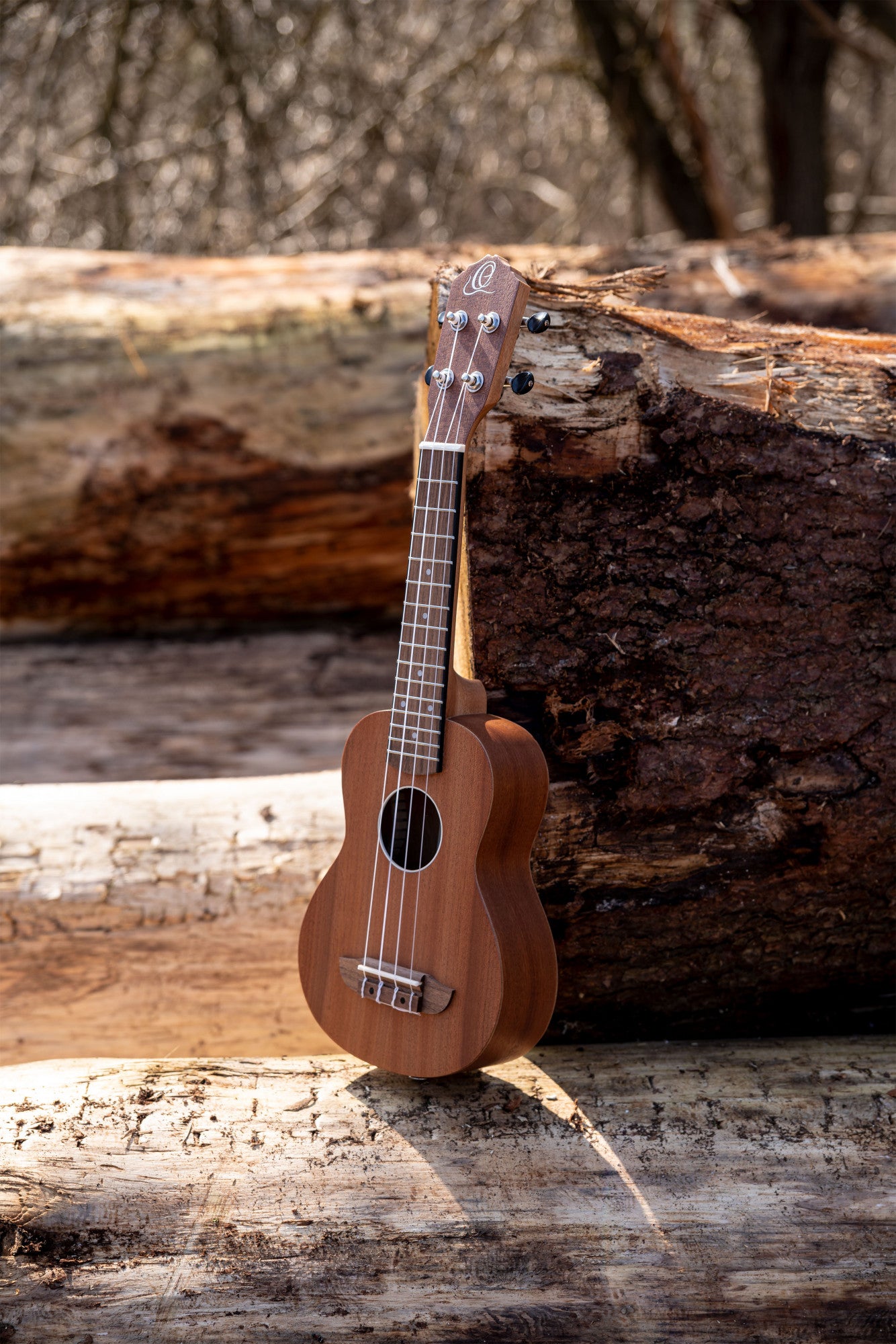 ORTEGA Timber Series Soprano Ukulele 4 String - Sapele Natural + Bag