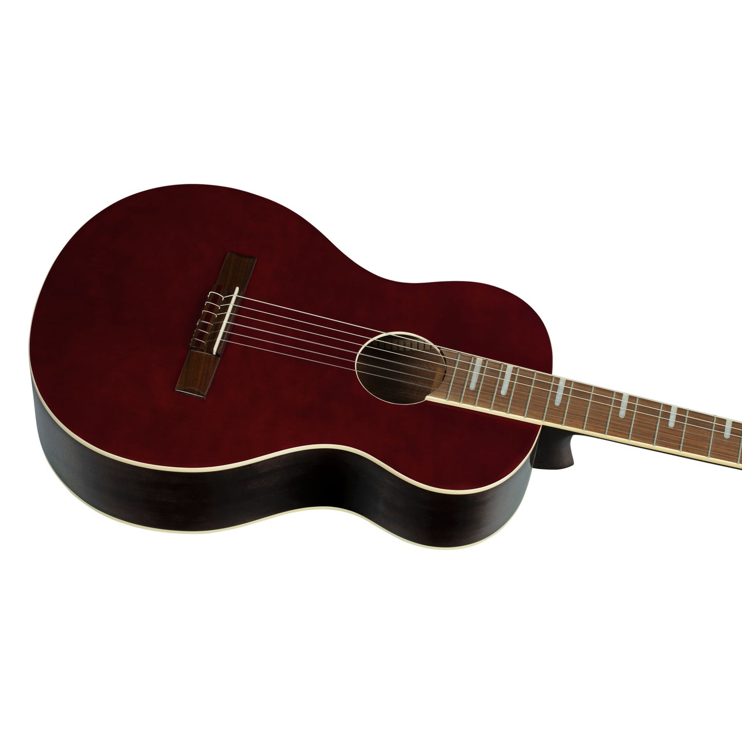 ORTEGA Ranger Series 4/4 Konzertgitarre 6-String - Dunkelrot + Gigbag