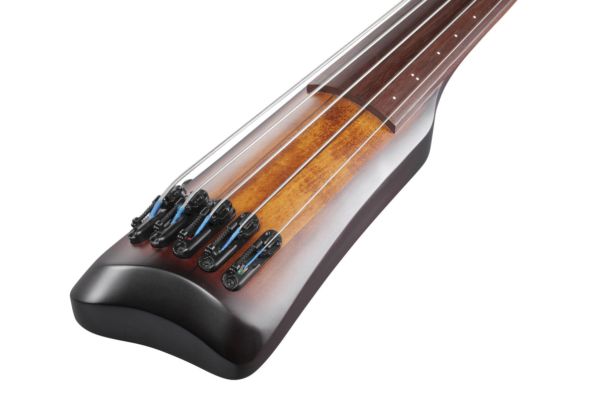 IBANEZ Bass Workshop Elektronischer Kontrabass 5-String - Mahogany Oil Burst + Gigbag & TAMA Roadpro Ständer