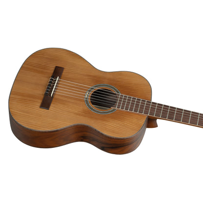 ORTEGA Thermo Series 4/4 Konzertgitarre 6-String - Dunkelbraun matt + Gigbag