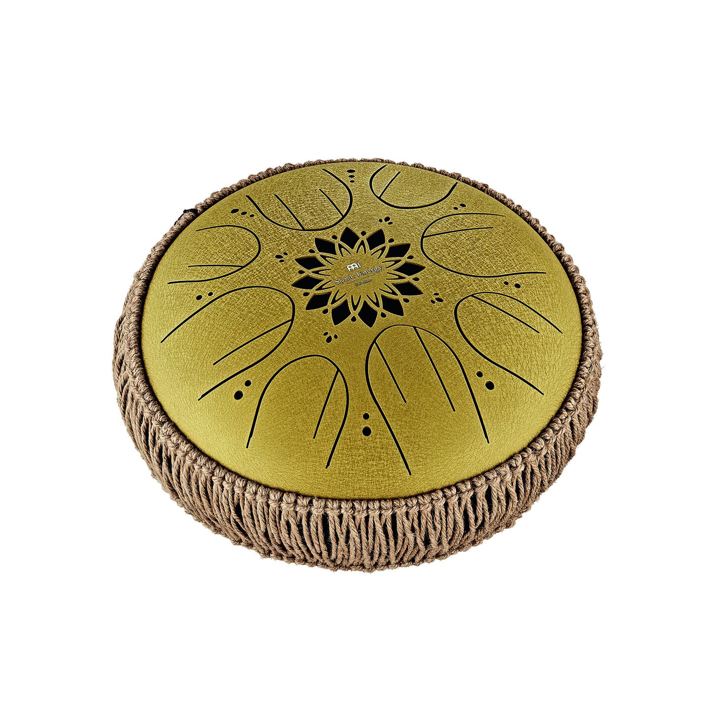 MEINL Sonic Energy Medium Octave Steel Tongue Drum 10" - C Major/8 Notes/432 Hz - Gold