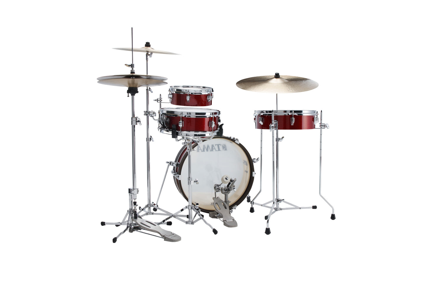 TAMA Club-Jam Pancake Shell Kit 4 teilig - Burnt Red Mist/Chrom HW