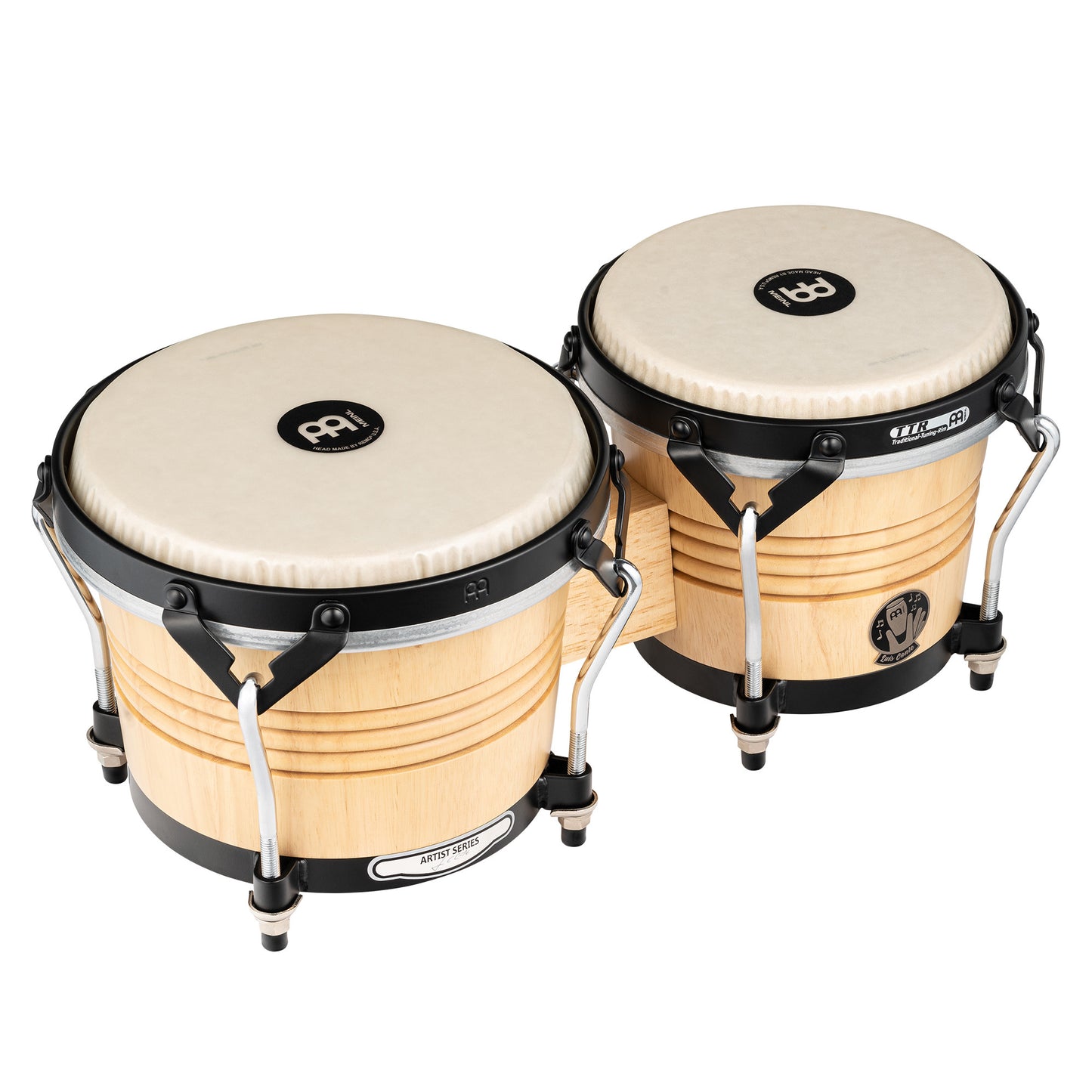 MEINL Percussion Artist Series Luis Conte Bongo 6 3/4" Macho & 8" Hembra - Natural
