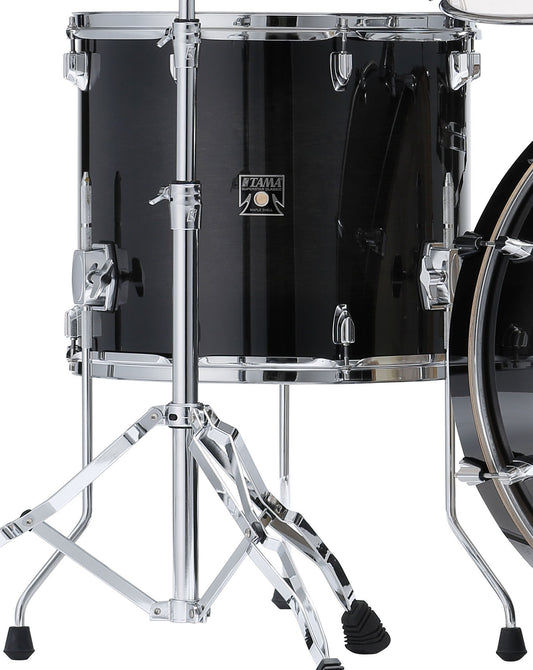 TAMA Superstar Classic Floor Tom 14" x 12" - Transparent Black Burst/Chrome HW