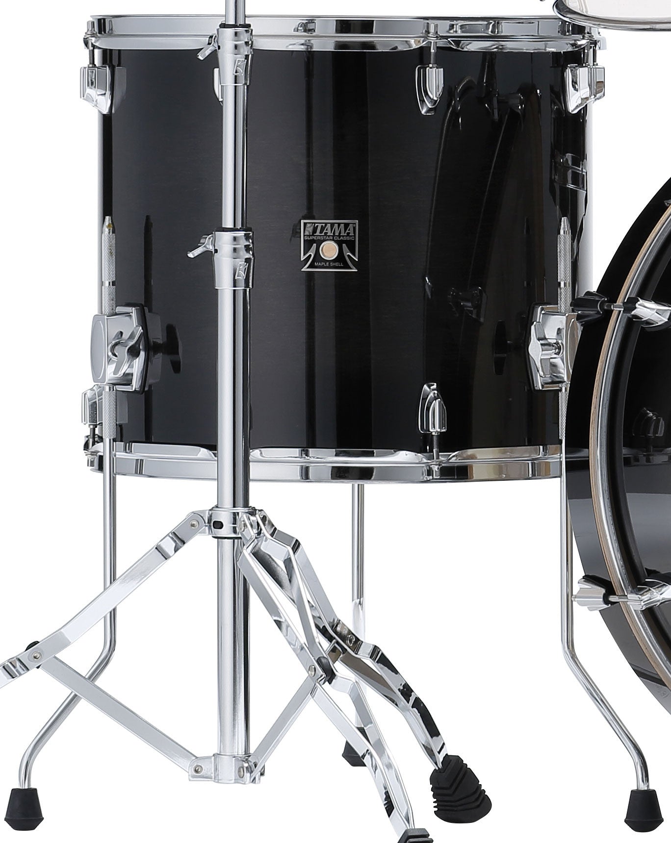 TAMA Superstar Classic Floor Tom 16" x 14" - Transparent Black Burst/Chrom HW