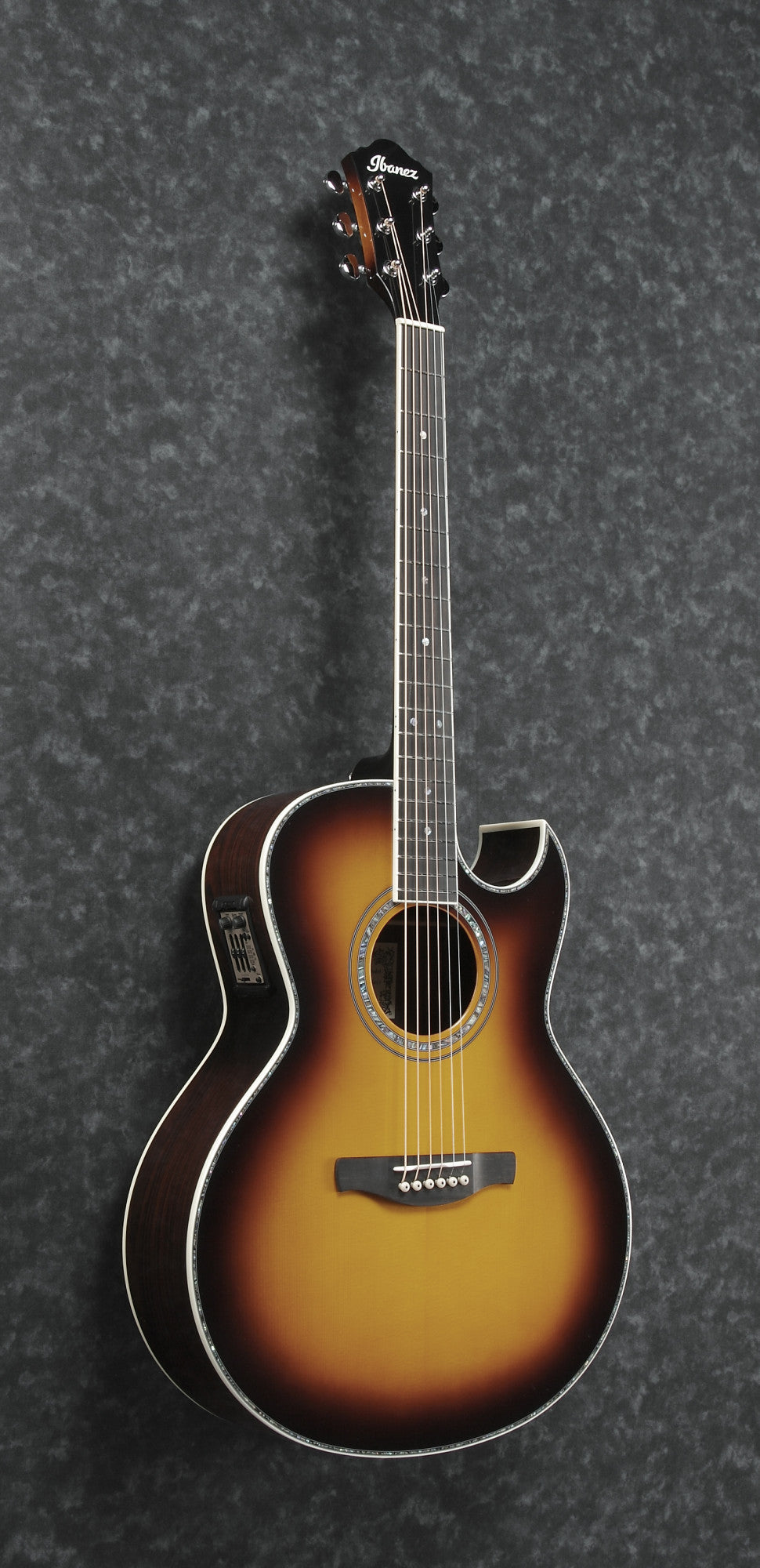 IBANEZ Joe Satriani Signature Acoustic Guitar 6-String - Vintage Burst + Case