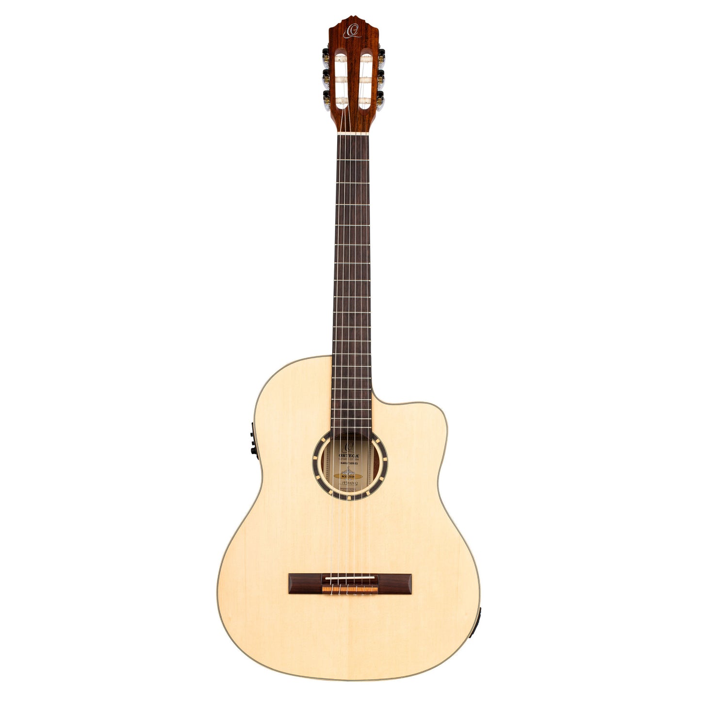ORTEGA Family Series 4/4 Slim Neck Konzertgitarre 6 String - Fichte / Mahagoni Natur + Bag