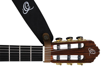 ORTEGA Vegan Series Headstock Tie - PVC Tan