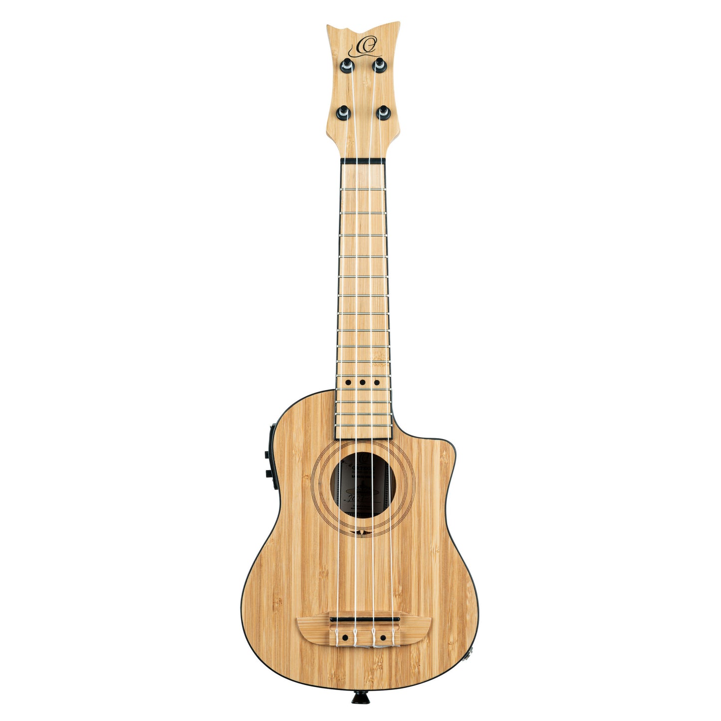 ORTEGA Bamboo Series Soprano Ukulele 4 String - Solid Bamboo Natural + Bag