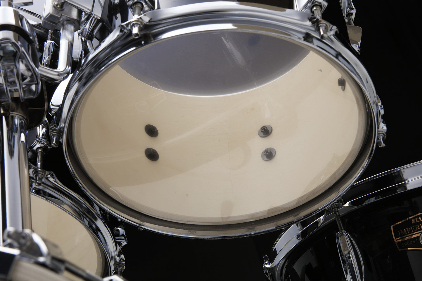 TAMA Imperialstar Drum Set 5 pcs - Hairline Black/Chrome HW + MEINL Cymbals HCS Cymbal Kit/Stage Master Double-Braced Hardware Kit