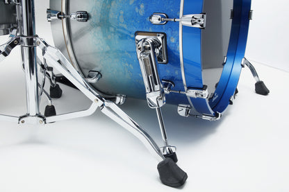 TAMA Starclassic Walnut/Birch Lacquer Shell Kit 3 teilig - Molten Blue Ice Fade/Chrom HW