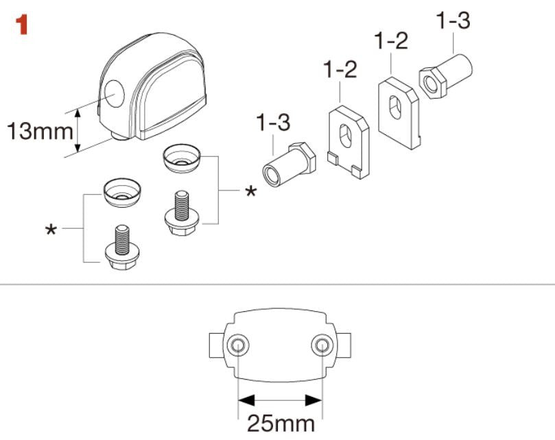 TAMA Tuning Lug for Metalworks (2019-Matte Black Model) - Black
